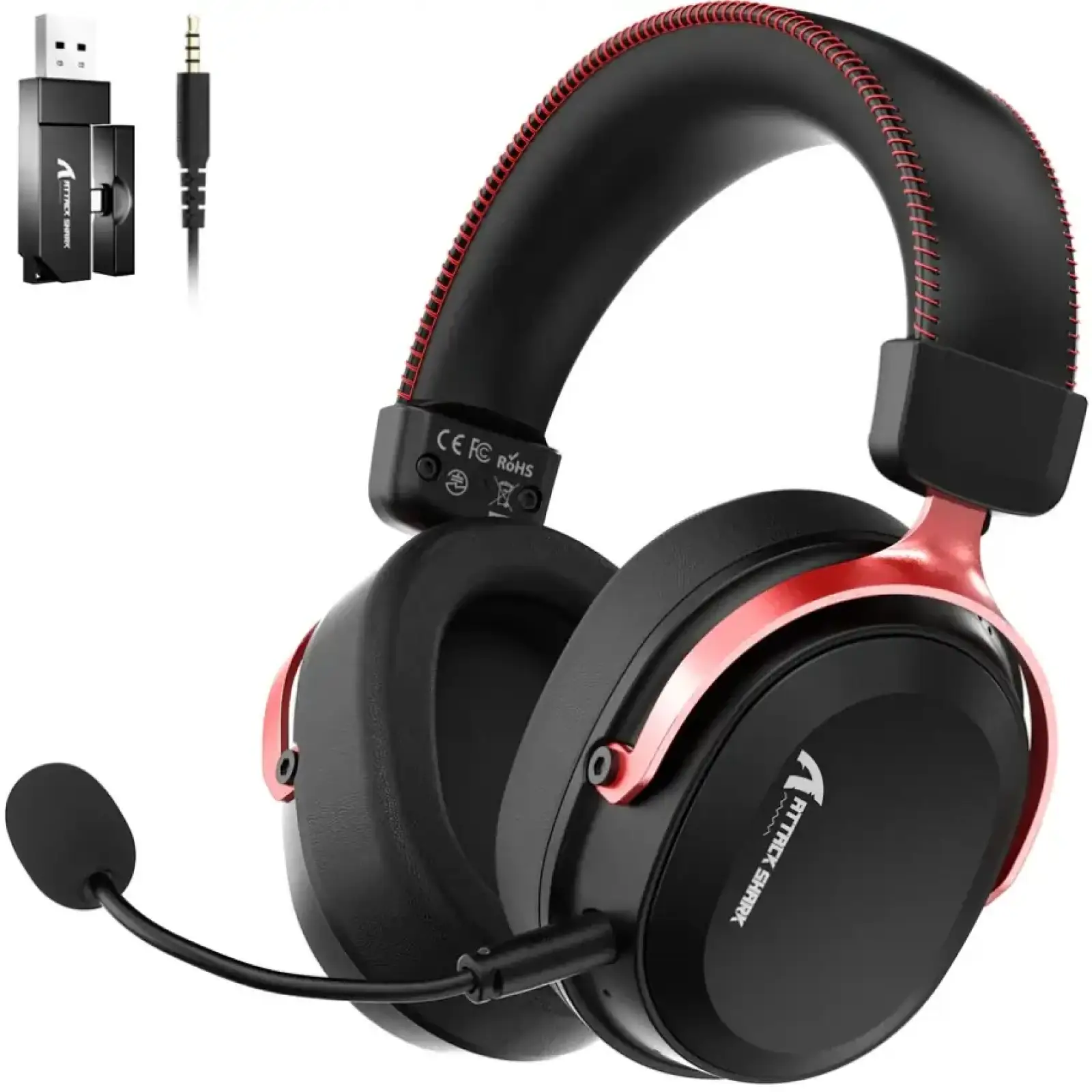 Игровая гарнитура Attack Shark L30PRO Black and Red (L30PROBR_AS) UA