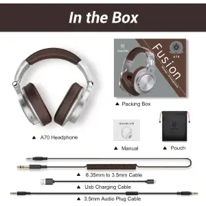 Гарнитура OneOdio Fusion A70 Silver Brown (A70 Silver Brown) UA