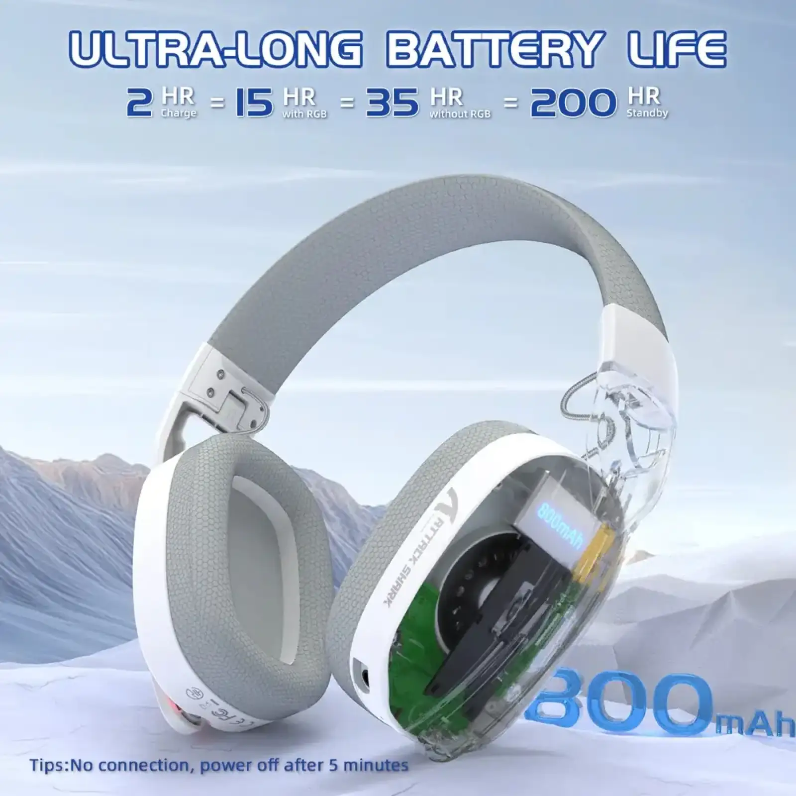 Игровая гарнитура Attack Shark L90 White (L90W_AS) UA