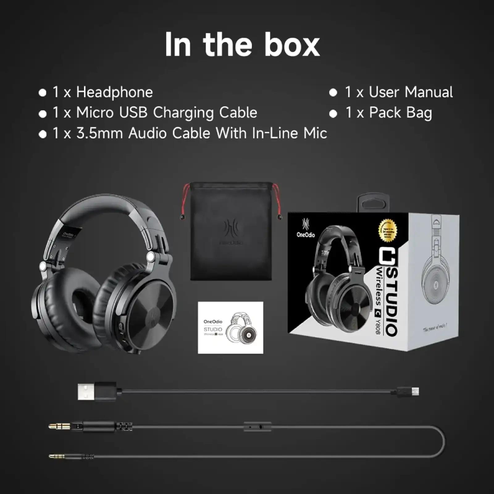 Гарнитура OneOdio Studio Pro C Black (Pro C Black) UA