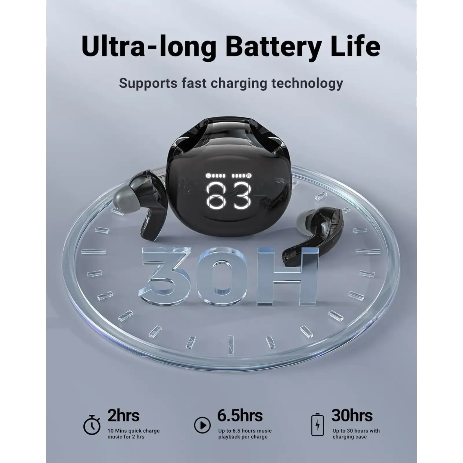 Навушники TWS Acefast T9 obsidian black (6974316282570) UA