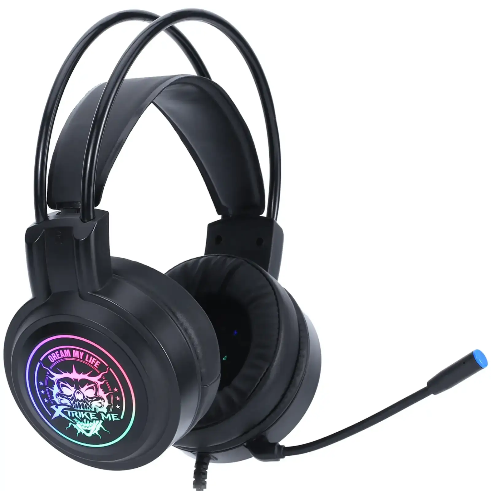 Ігрова гарнітура XTRIKE ME GH-516, USB7.1, статичне RGB, кабель 2м, чорна UA