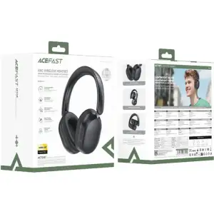 Гарнітура Acefast H12 Hybrid ANC, Bluetooth, Black (6974316285724) UA