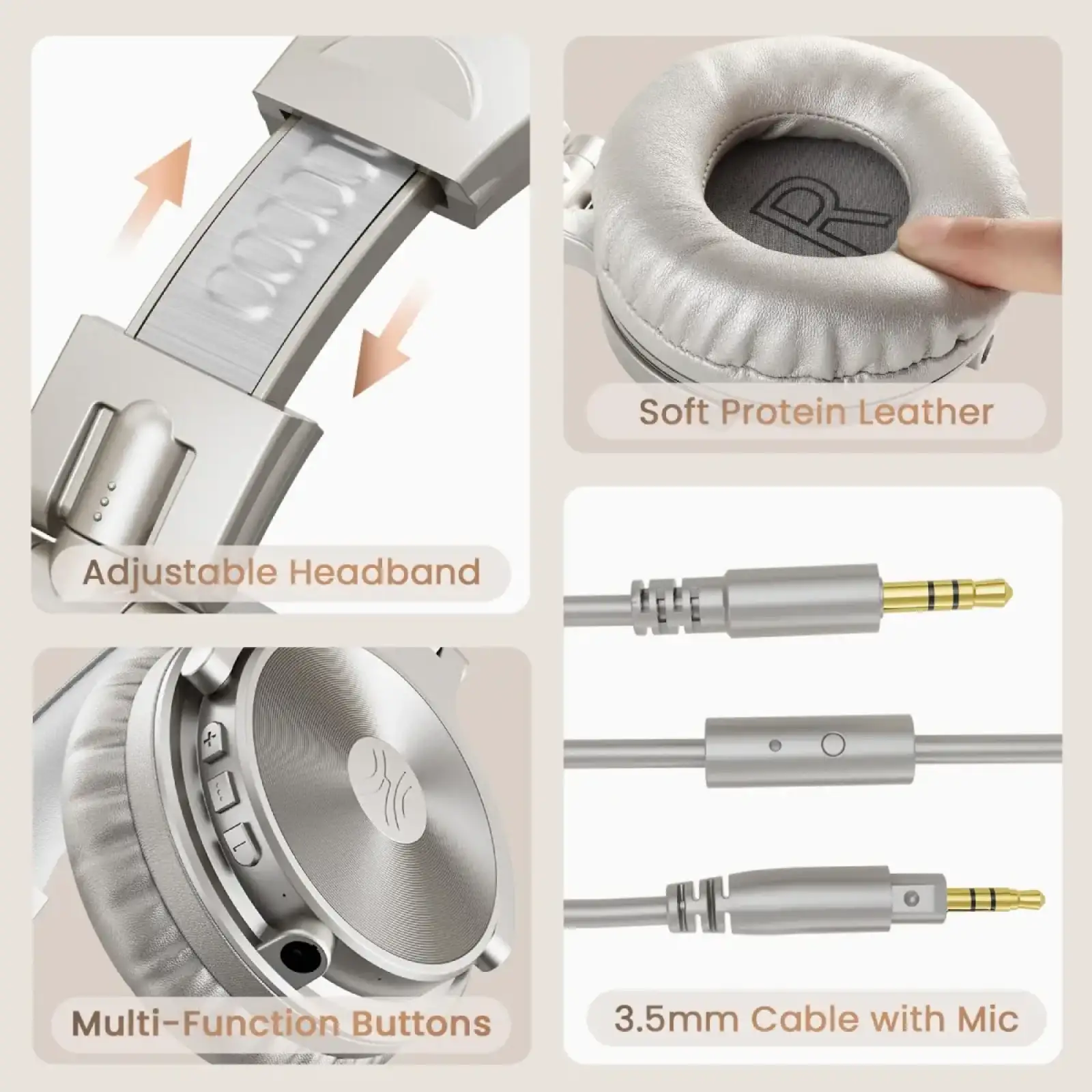 Гарнитура OneOdio Studio Pro C, Silver (Pro C Silver) UA