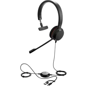 Гарнітура Jabra EVOLVE 20 MS Mono + USB C/A adapter (4993-823-169) UA