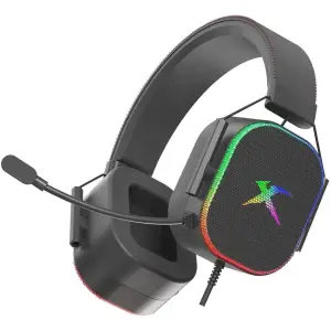 Ігрова гарнітура XTRIKE ME GH-606 XBOX/PS/PC, USB+3,5 мм, статичне RGB, кабель 2м, чорна UA