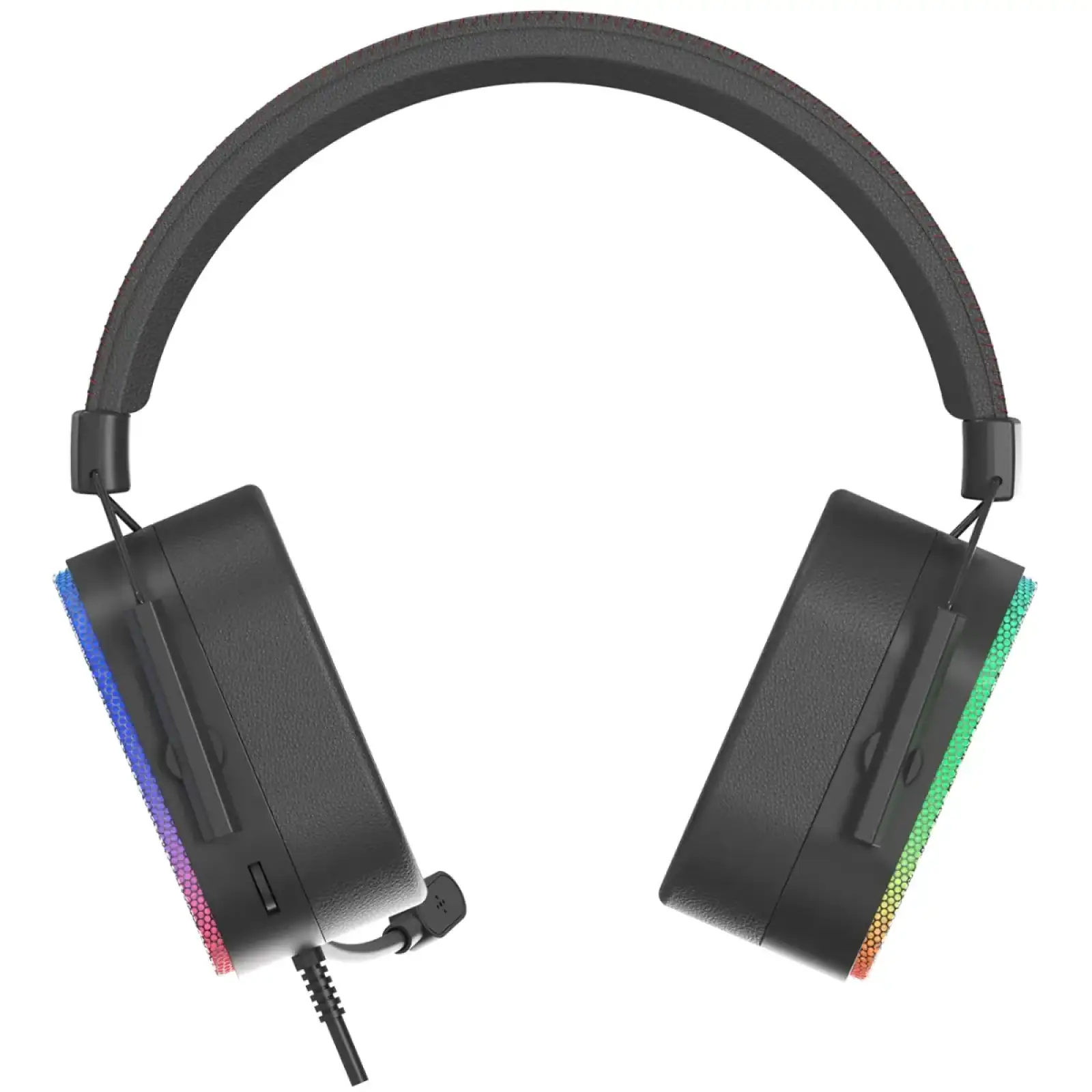 Ігрова гарнітура XTRIKE ME GH-606 XBOX/PS/PC, USB+3,5 мм, статичне RGB, кабель 2м, чорна UA