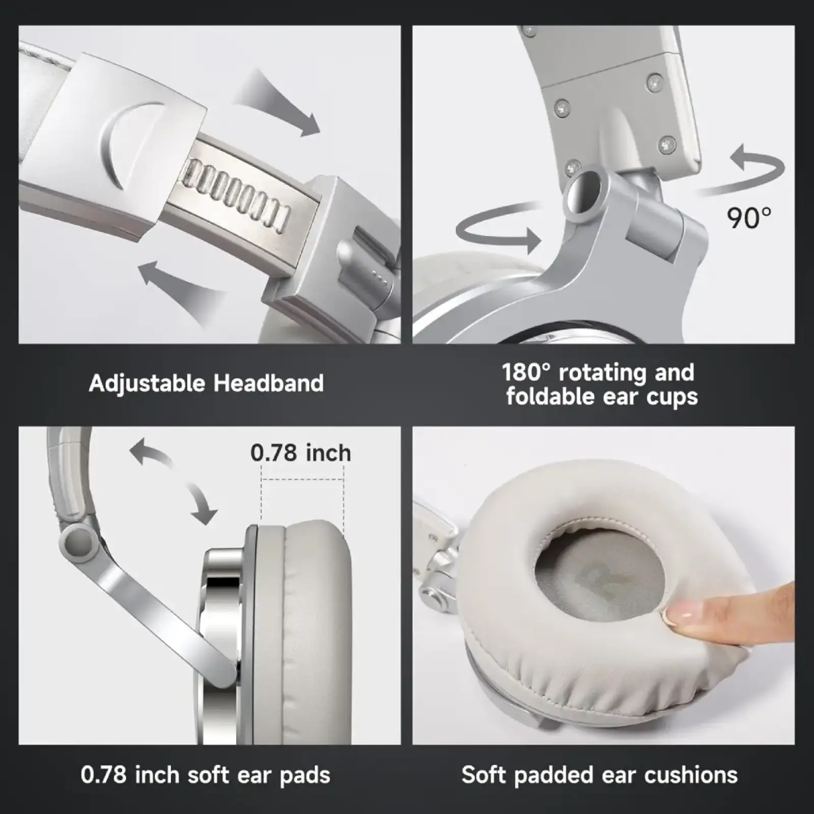 Гарнитура OneOdio Pro 10 Silver (Pro 10 Silver) UA