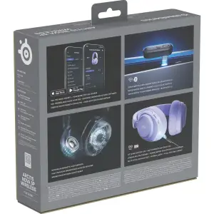 Ігрова гарнітура SteelSeries Arctis Nova 3P Wireless MultiPlatform Lavender (61692) UA