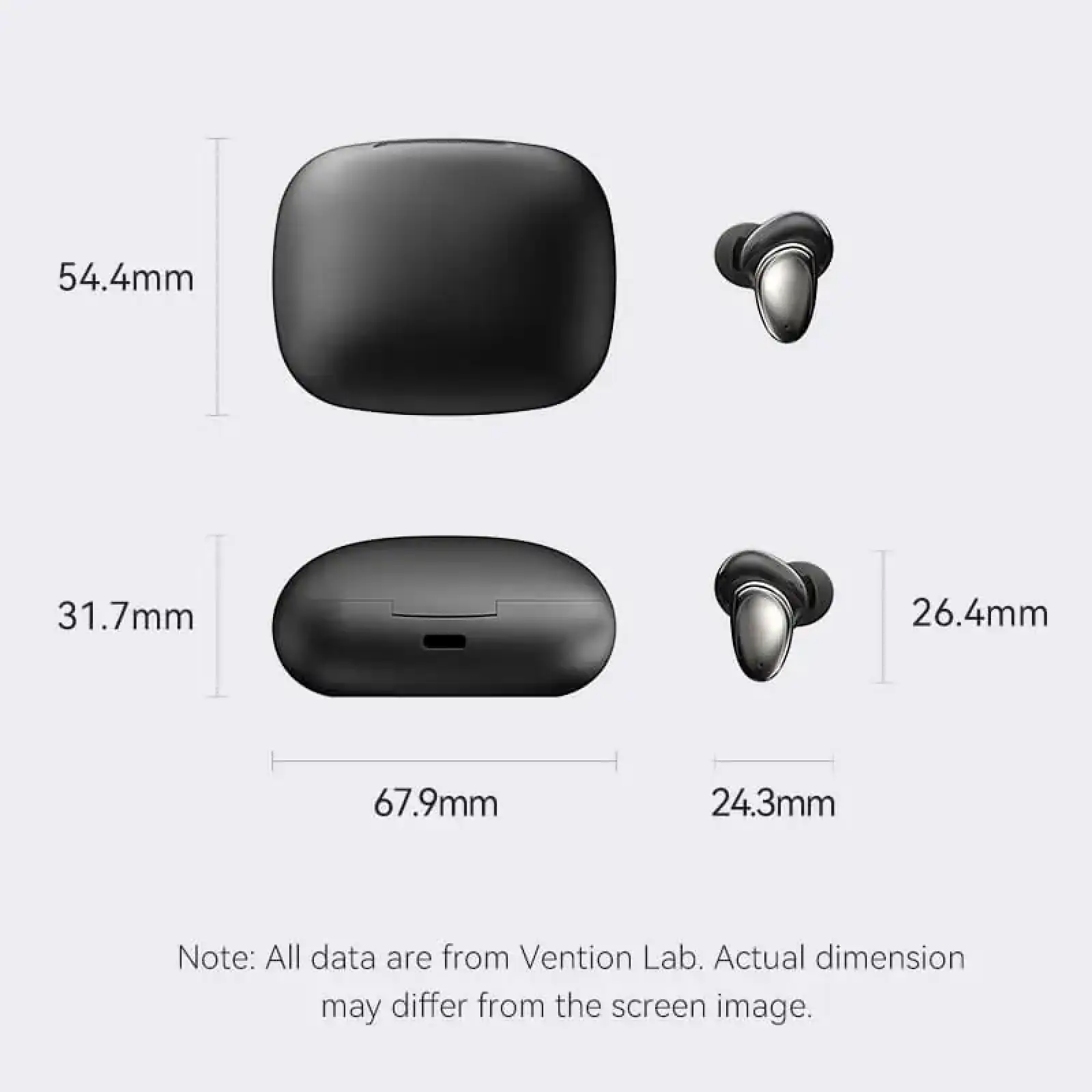 Навушники TWS Vention Tiny Earbuds T13 Black (NBNB0) UA