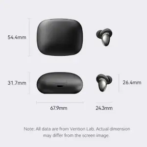 Навушники TWS Vention Tiny Earbuds T13 Black (NBNB0) UA