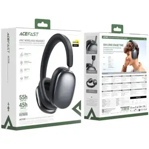 Гарнітура Acefast H9 ANC, Bluetooth, Grey (6974316284390) UA