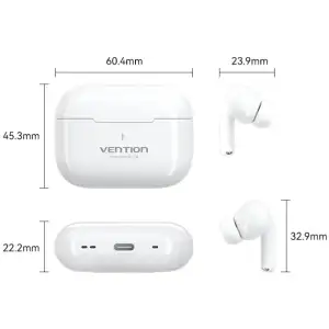 Навушники TWS Vention Elf Earbuds ECHO LITE E11 White (NBVW0) UA