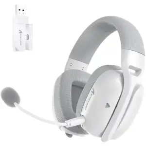 Ігрова гарнітура Attack Shark L80PRO Wireless, 2.4GHz/Bluetooth/3.5mm White (L80PROW_AS) UA