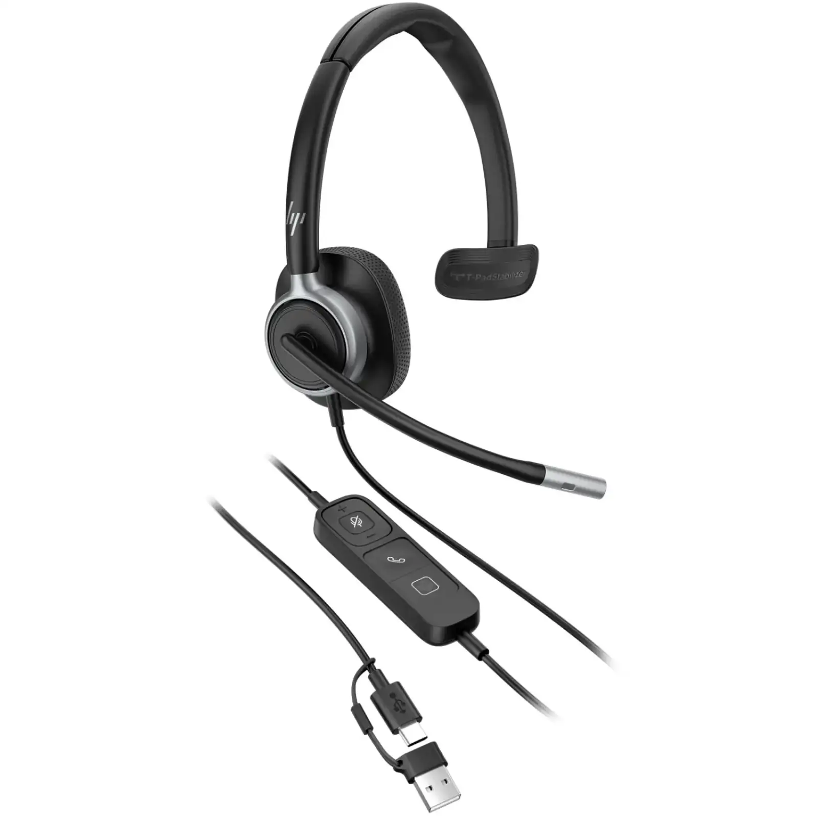 Гарнітура HP Poly Mission 615 Monaural USB-C/A (C01C3AA) UA