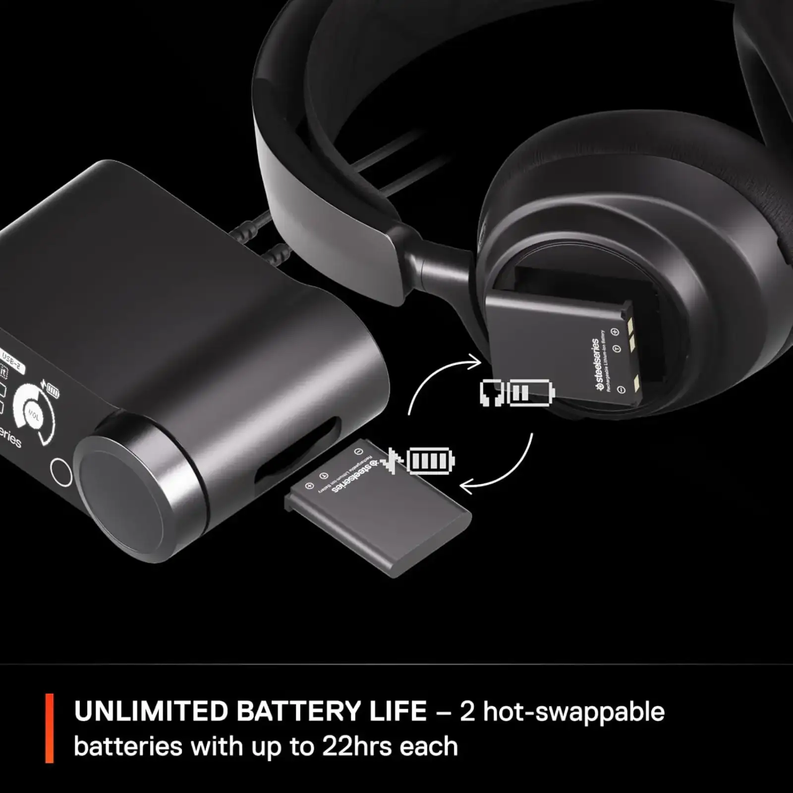 Ігрова гарнітура SteelSeries Arctis Nova Pro Wireless P Black PC/PS/SW/MAC/MOB (61522) UA