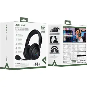 Гарнітура ігрова Acefast H15 Bluetooth+2,4G Black (6974316286424) UA