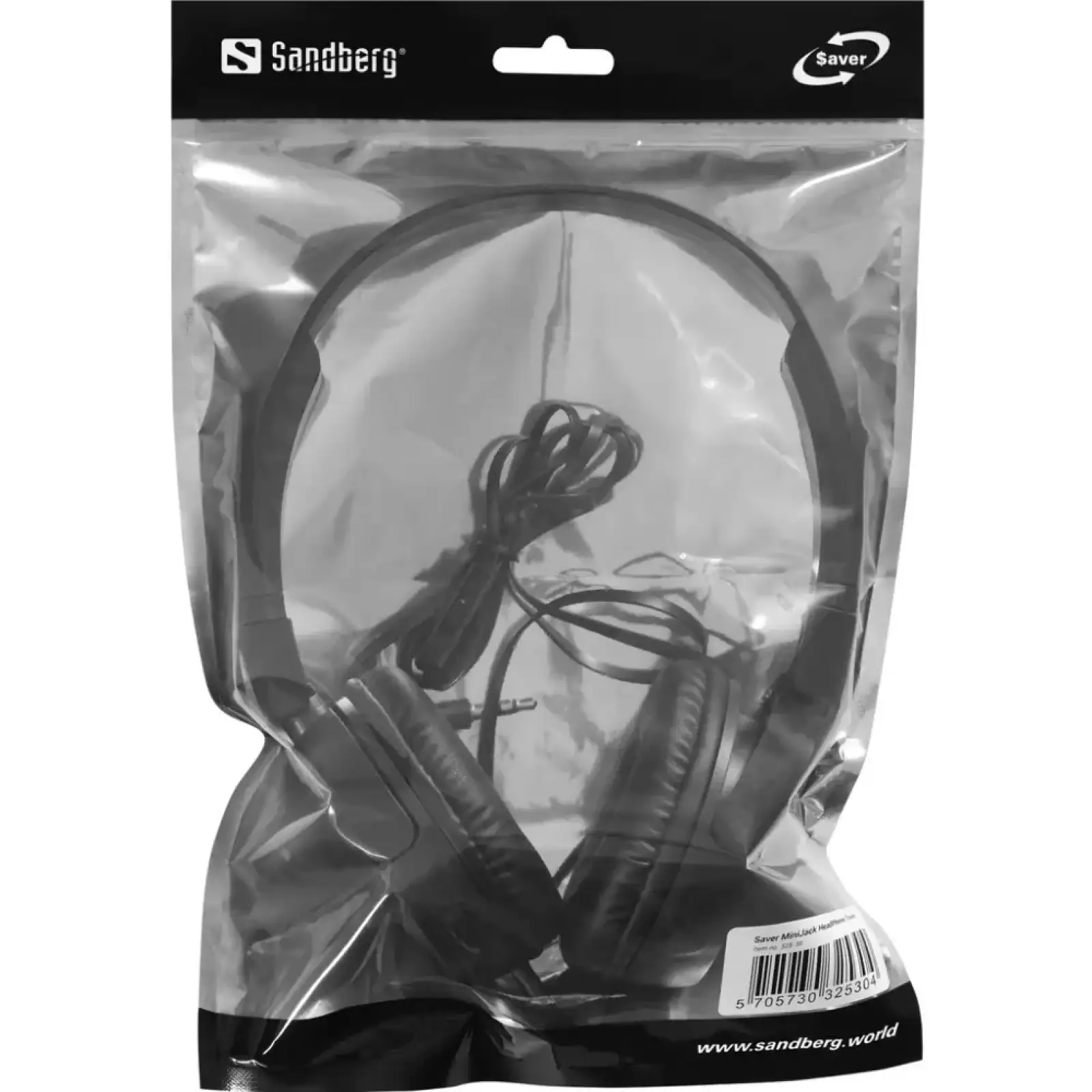 Гарнитура Sandberg Saver MiniJack HeadPhone Travel Black (325-30) UA