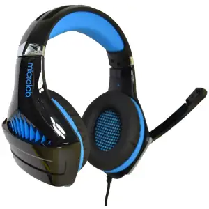 Гарнітура Microlab G6, 3,5мм+USB, Black-Blue (G6_b+b) UA