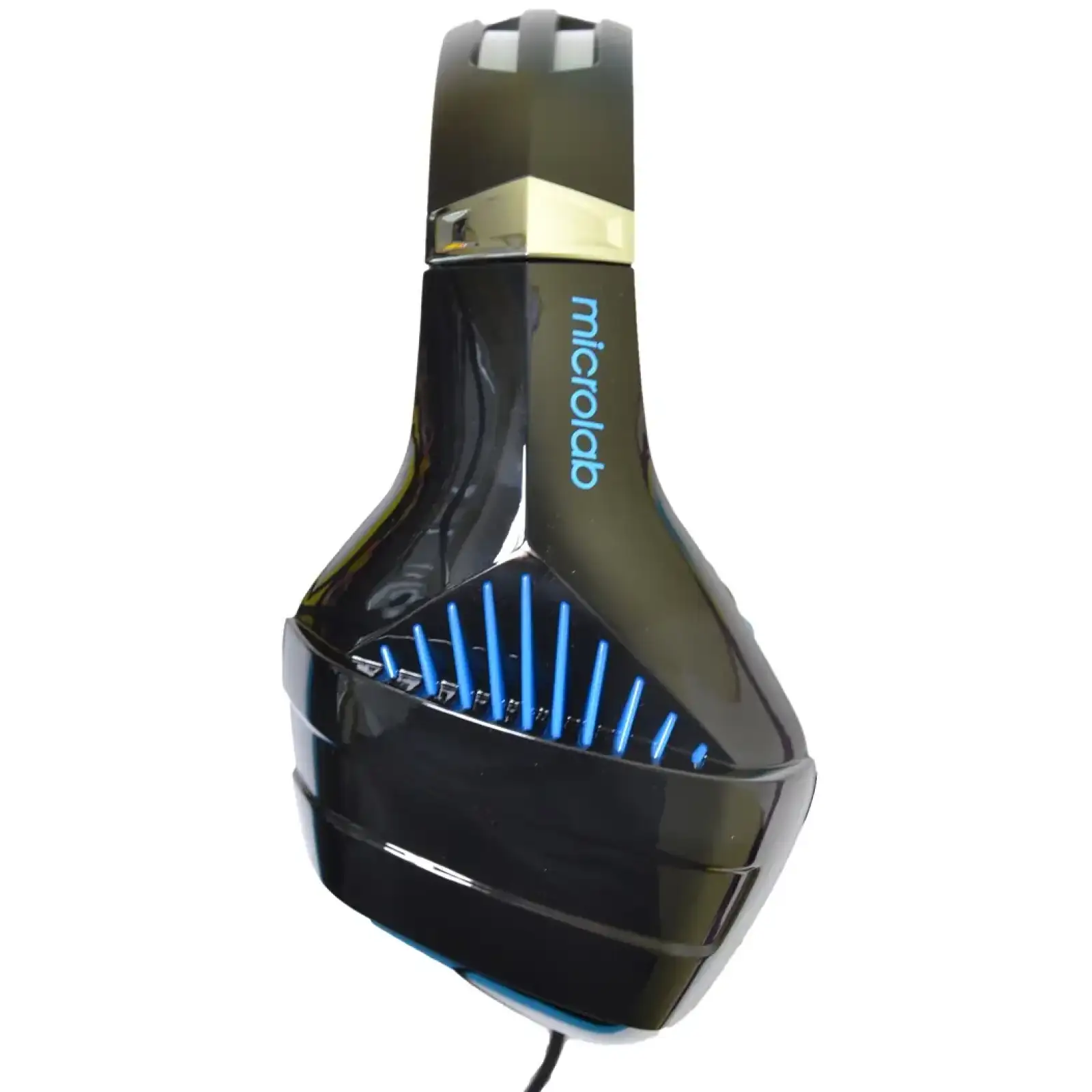 Гарнітура Microlab G6, 3,5мм+USB, Black-Blue (G6_b+b) UA