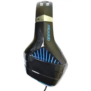 Гарнітура Microlab G6, 3,5мм+USB, Black-Blue (G6_b+b) UA