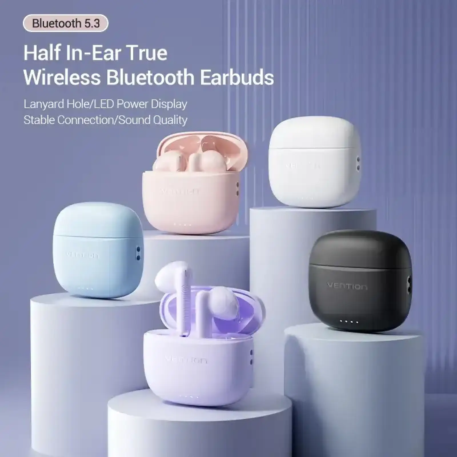 Навушники TWS Vention Elf Earbuds E03 Blue (NBHS0) UA