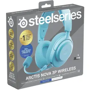 Ігрова гарнітура SteelSeries Arctis Nova 3P Wireless MultiPlatform Aqua (61688) UA