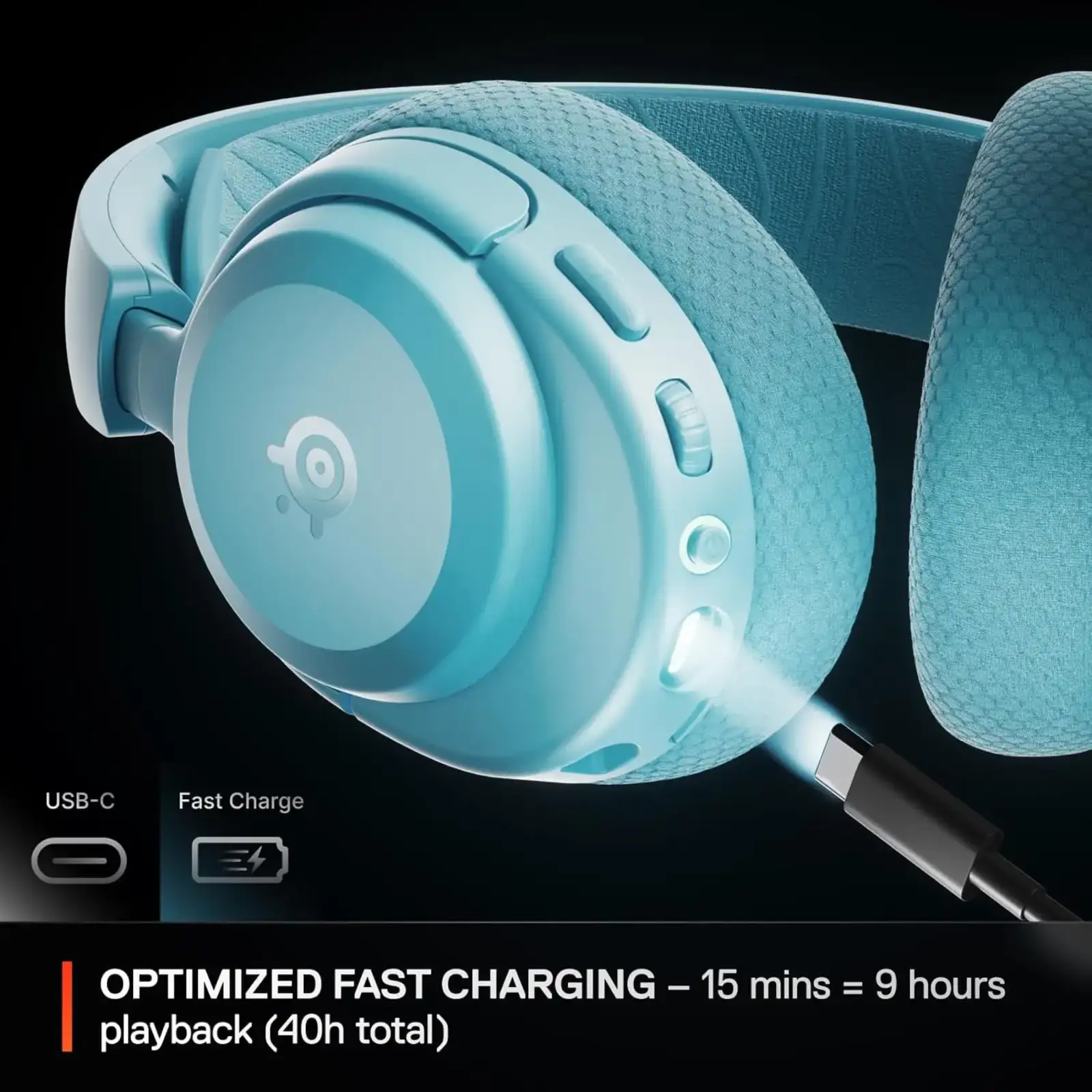 Ігрова гарнітура SteelSeries Arctis Nova 3P Wireless MultiPlatform Aqua (61688) UA