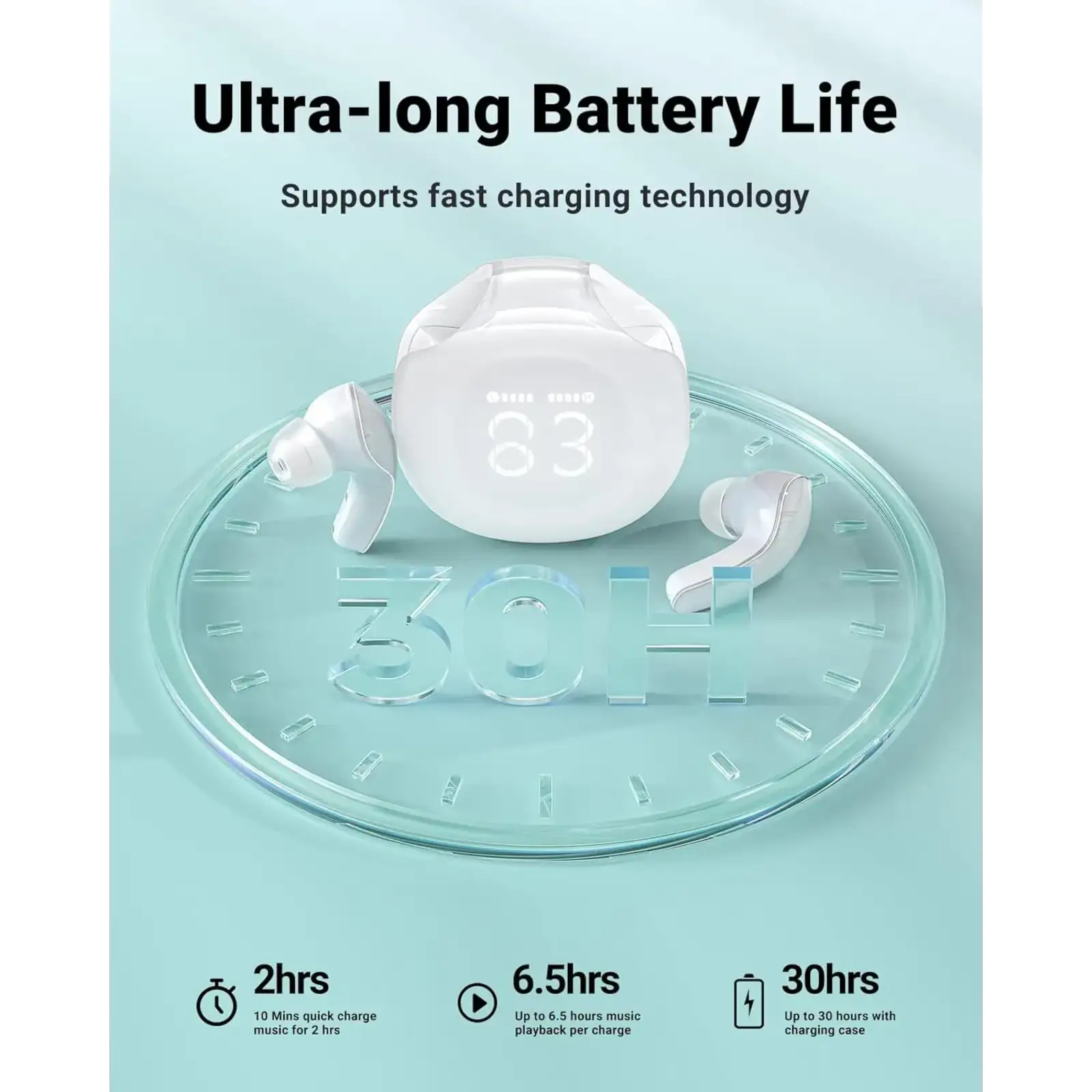 Навушники TWS Acefast T9 porcelain white (6974316282549) UA