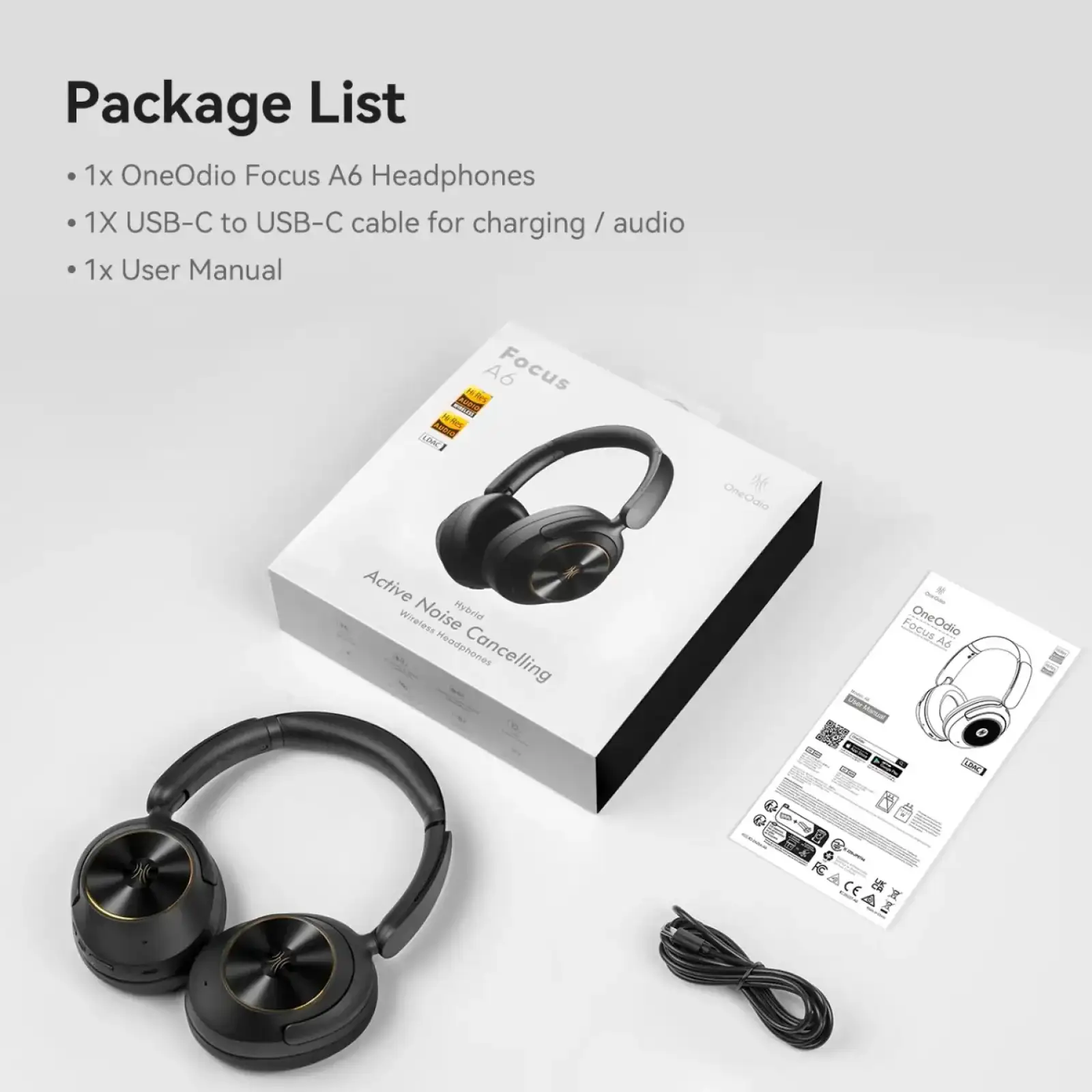 Гарнитура OneOdio A6 Black (A6 Black) UA
