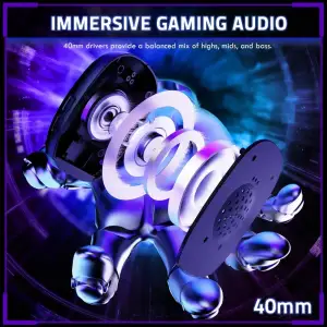 Игровая гарнитура Attack Shark L80PRO Wireless, 2.4GHz/Bluetooth/3.5mm Black (L80PROB_AS) UA