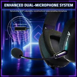 Игровая гарнитура Attack Shark L80PRO Wireless, 2.4GHz/Bluetooth/3.5mm Black (L80PROB_AS) UA