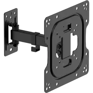 Кронштейн для ТВ AGN AGN43-221P з поворотом/одне коліно/23"-43"/30 кг/max.VESA 200x200/Black UA