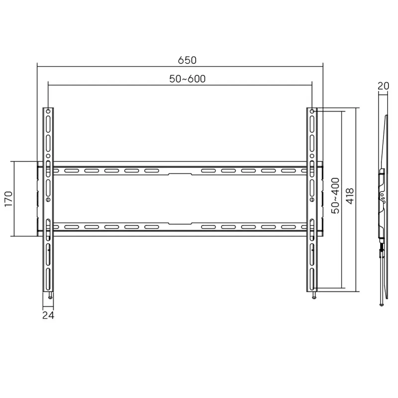 Кронштейн для ТВ AGN AGN80-460F фіксований/37