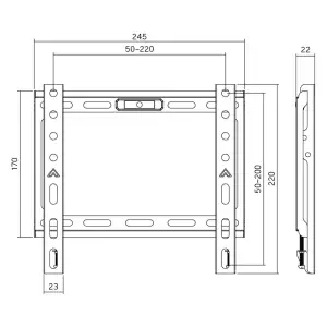 Кронштейн для ТВ AGN AGN43-220F фіксований/23