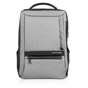 Рюкзак для ноутбука 15.6" Modecom USB port сіро-чорний (PLE-MC-SMART-15) UA