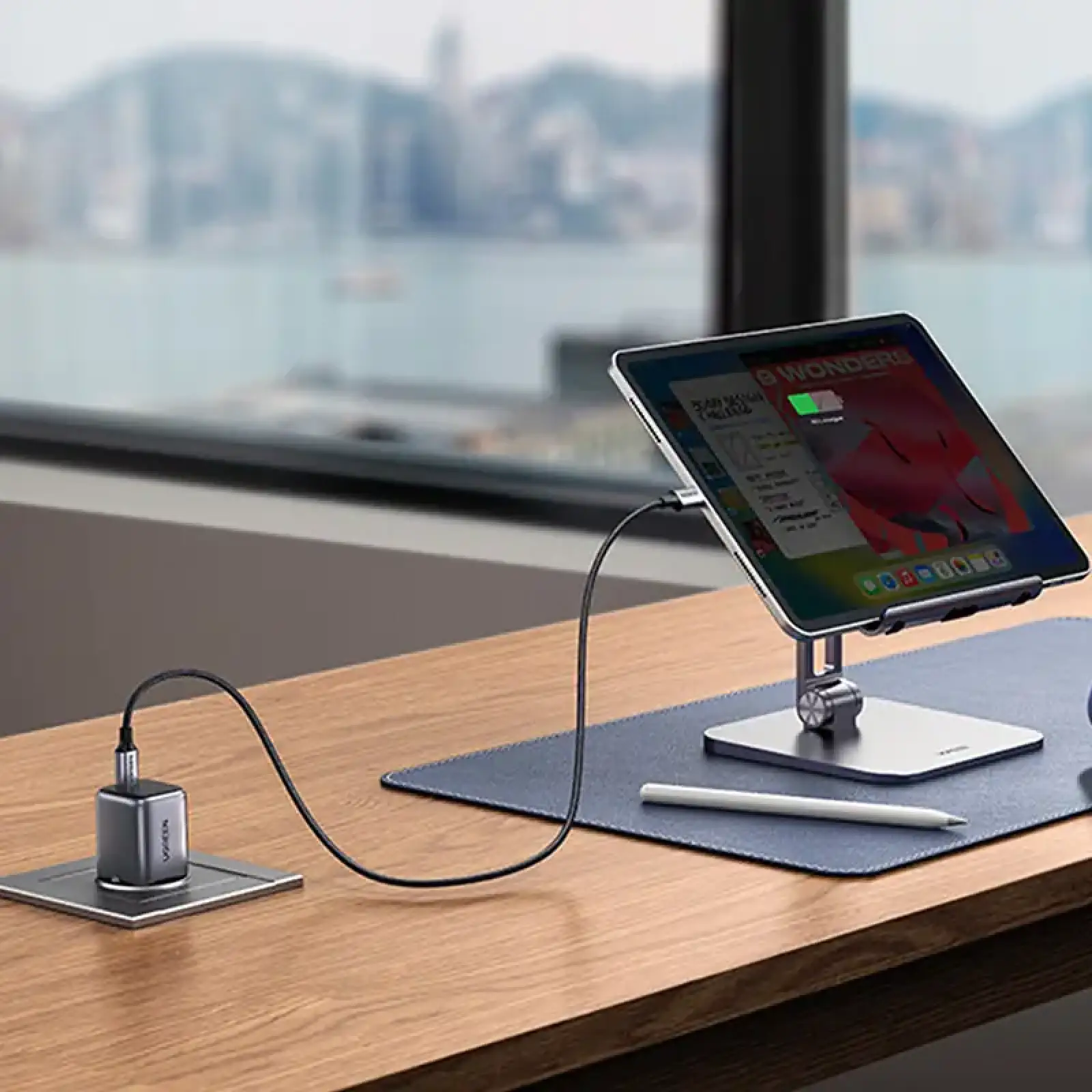 Зарядний пристрій 1xUSB 30W (USB-C) Gan PD Nexode Mini Сірий CD319 Ugreen (90666) UA