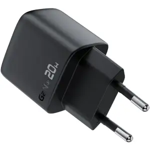 Зарядний пристрій 1xUSB-C 20W Gan A113 Fast Charger with digital display black Acefast (6974316284413) UA