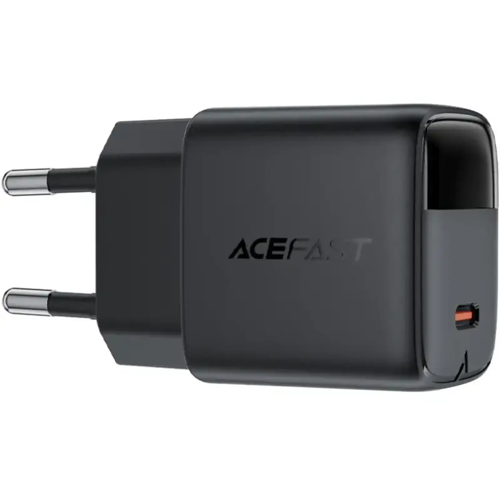Зарядний пристрій 1xUSB-C 20W Gan A113 Fast Charger with digital display black Acefast (6974316284413) UA