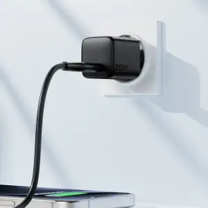 Зарядний пристрій 1xUSB-C 20W Gan A117 mini Fast Charger Black Acefast (6974316284987) UA