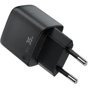 Зарядний пристрій 2xUSB 35W (USB-C+USB-A) with digital display Gan A116 Black Acefast (6974316284468) UA