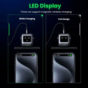 Зарядний пристрій 3xUSB 65W (2xUSB-C+USB-A) Gan Robot tech Fast Charger Сірий CD361 Ugreen (25685B) UA