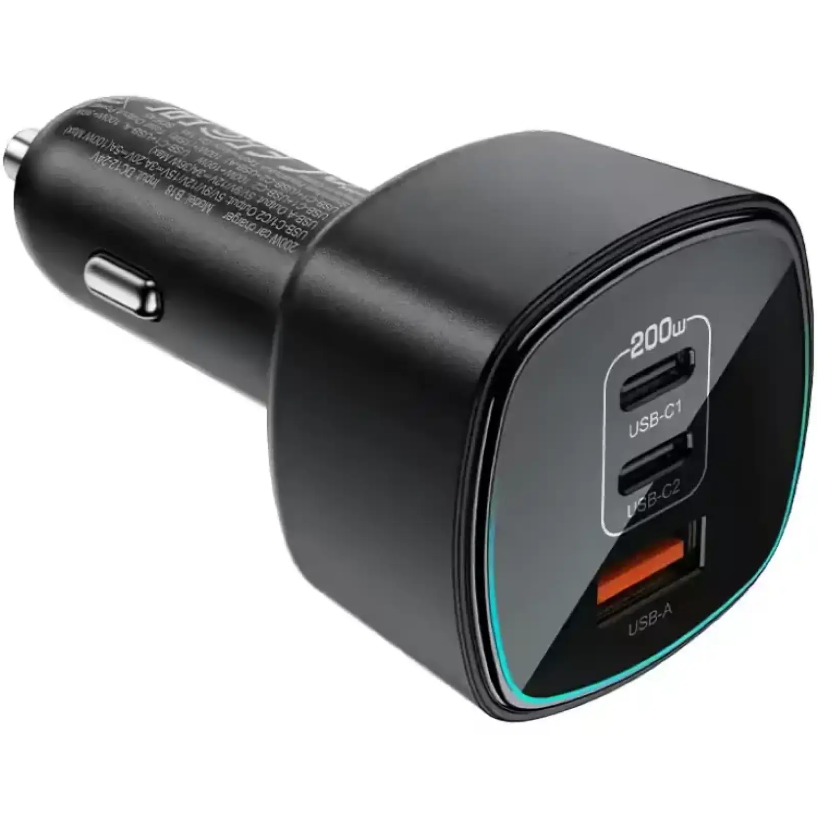Автозарядка 3xUSB 200W (2xUSB-C + USB-A) B18 Acefast (6974316285953) UA