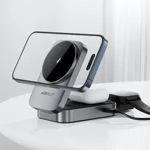 Зарядний пристрій Wireless QI 3in1 22,5W E22 Acefast (6974316284079) UA