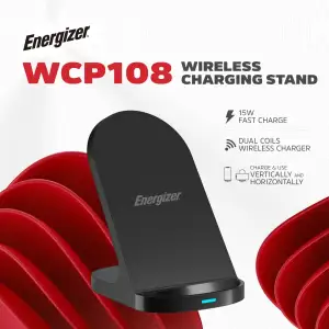 Зарядний пристрій Wireless 15W Energizer WCP108 чорний UA