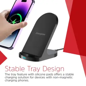 Зарядний пристрій Wireless 15W Energizer WCP108 чорний UA