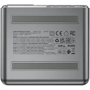 Зарядний пристрій 4xUSB 218W (3xUSB-C+USB-A) Gan Z4 Fast Charger Acefast (6974316282587) UA
