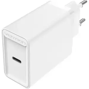 Зарядний пристрій 1xUSB-C 20W PD, QC4.0 білий Vention (FADW0-EU) UA