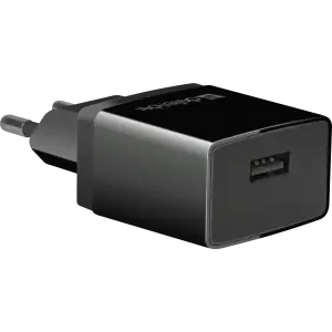 Зарядний пристрій 1xUSB 11W 2.1А + кабель micro-USB UPC-11 чорний Defender (83556) UA