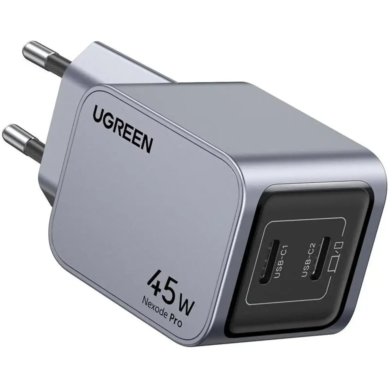 Зарядний пристрій 2xUSB 45W (2хUSB-C) Gan Nexode Pro X707 Ugreen (35008) UA